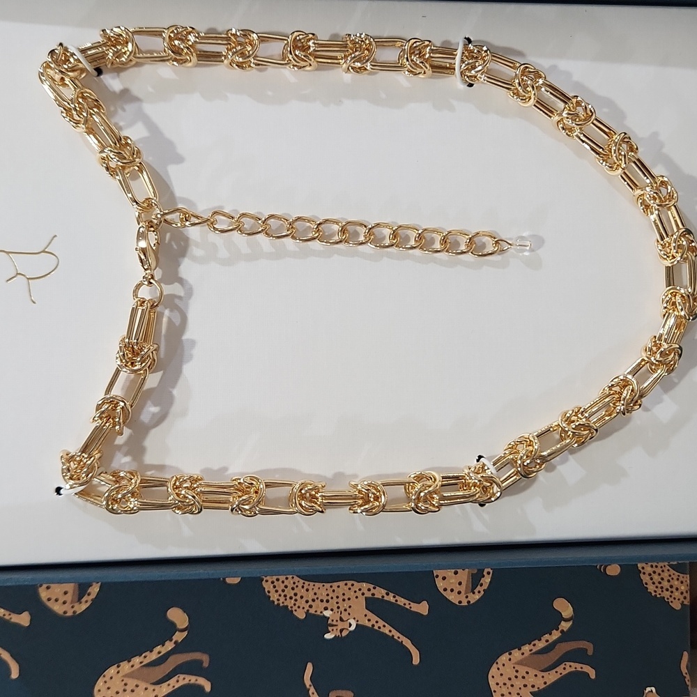 ✨️▪️House of Harlow ▪️1960 gorgeous chain Link Gold Tone 17" Necklace